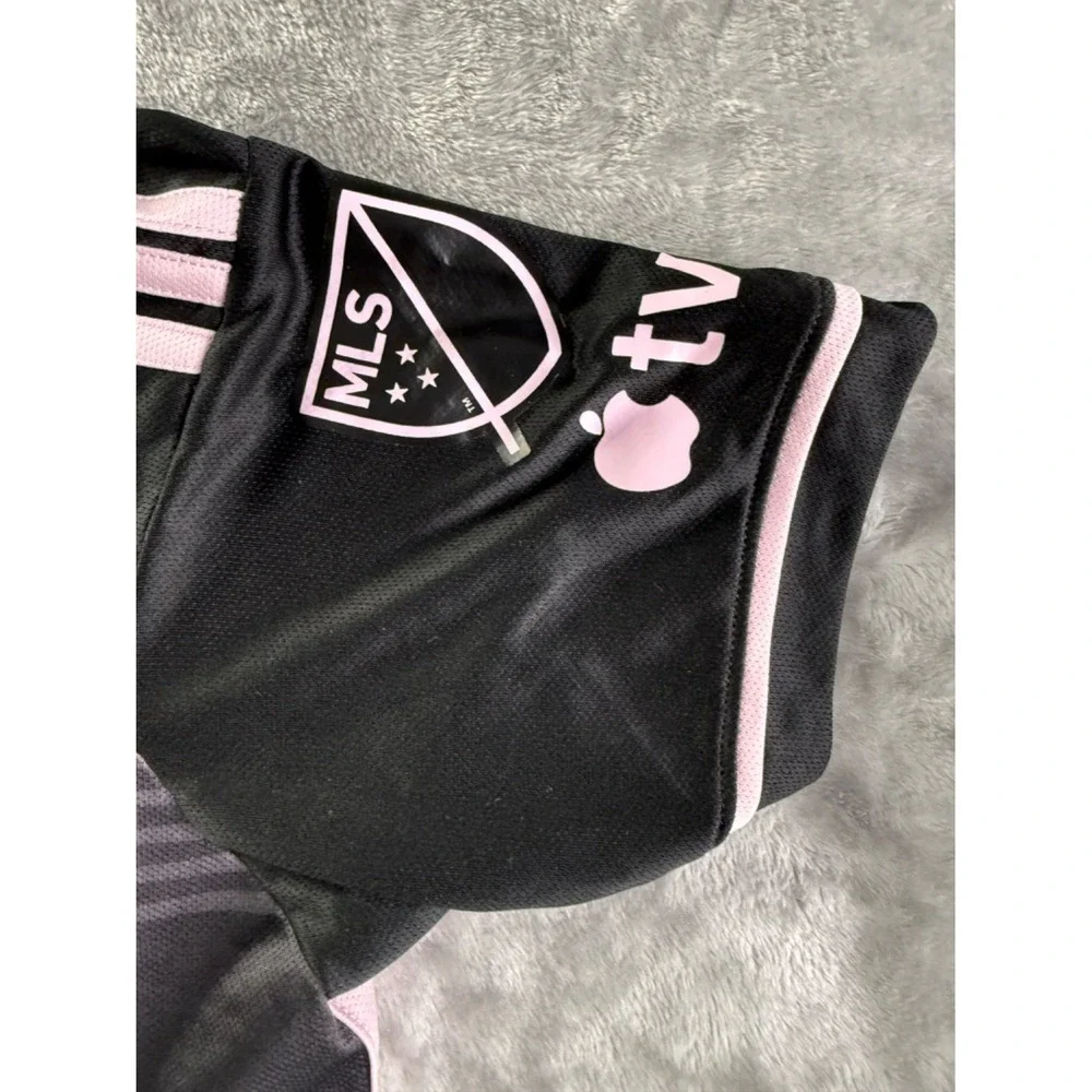 adidas Inter Miami CF 2023 Away Messi 10 Unisex Jersey Size 14 Black Polyester